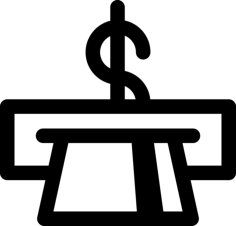 Automated Teller Machine Outline Svg File, Free Vectors File
